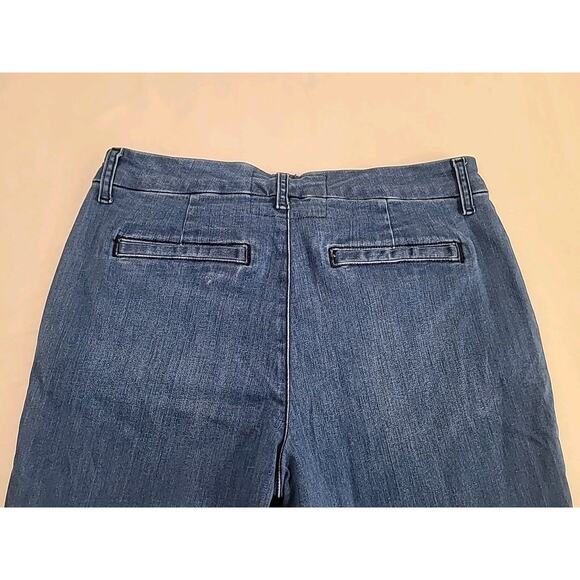 Frank & Eileen Wicklow Straight Jeans | Raw Hem | Blue Denim | Size 8 - Picture 5 of 12